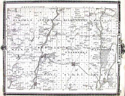 Map Of Montgomery County - Art Source International