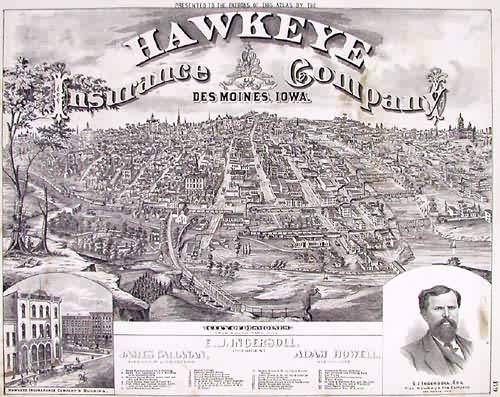 Birdseye View of Des Moines