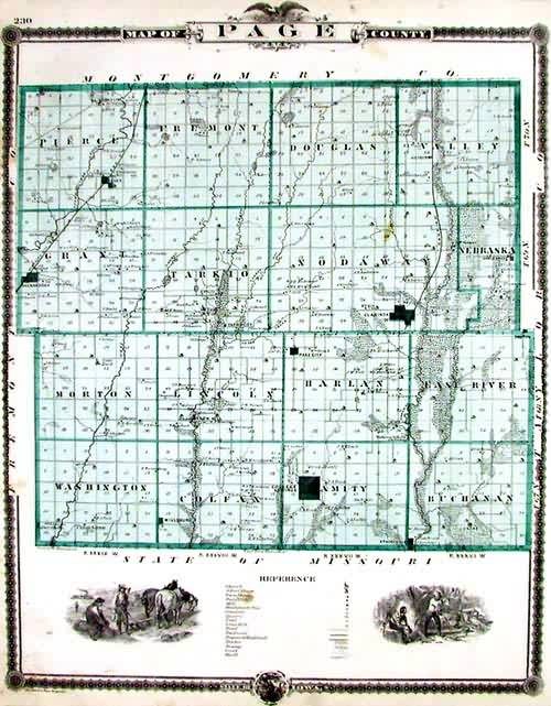 Map of Page County