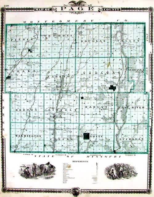Map of Page County Map of Page County