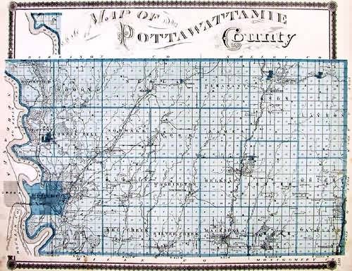 Map of Pottawattamie County