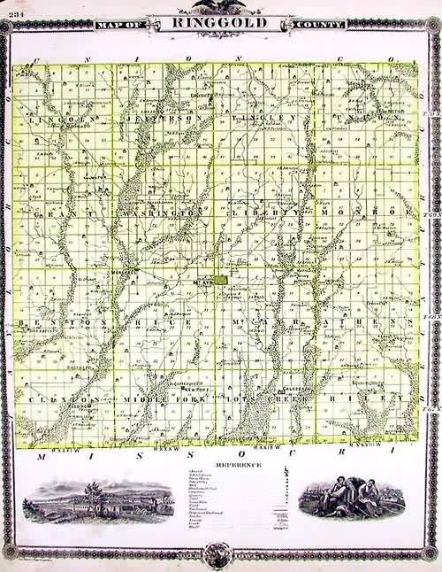 Map of Ringgold County