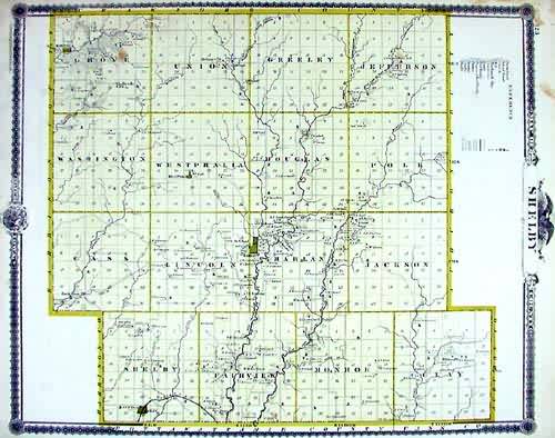 Map of Shelby County