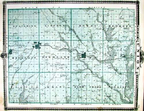 Map of Union County