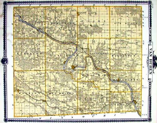 Map of VanBuren County
