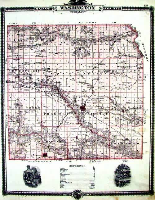 Map of Washington County