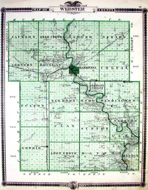 Map of Webster County