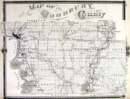 Map of Woodbury County