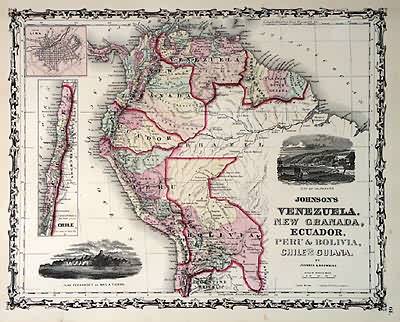 Johnsons Venezuela New Granada Ecuador Peru Bolivia Chile and Guiana'