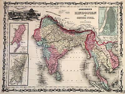 Johnsons Hindostan or British India'