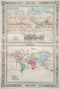 Map of the World Illustrating the Principal Features of Meteorology; Showing the Distribution and Cultivation of the Principal Plants