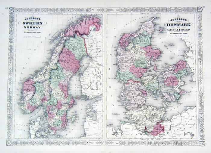 Johnsons Sweden Norway and Denmark'