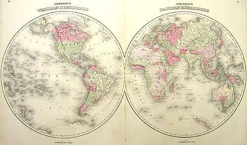 Johnsons Western Hemisphere /  Johnson's Eastern Hemisphere'