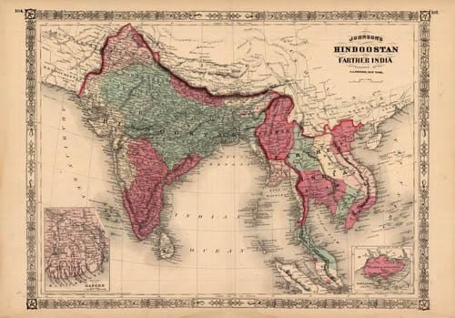 Johnsons Hindostan and Farther India'