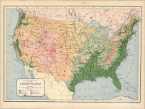 Hypsometric Map of the United States