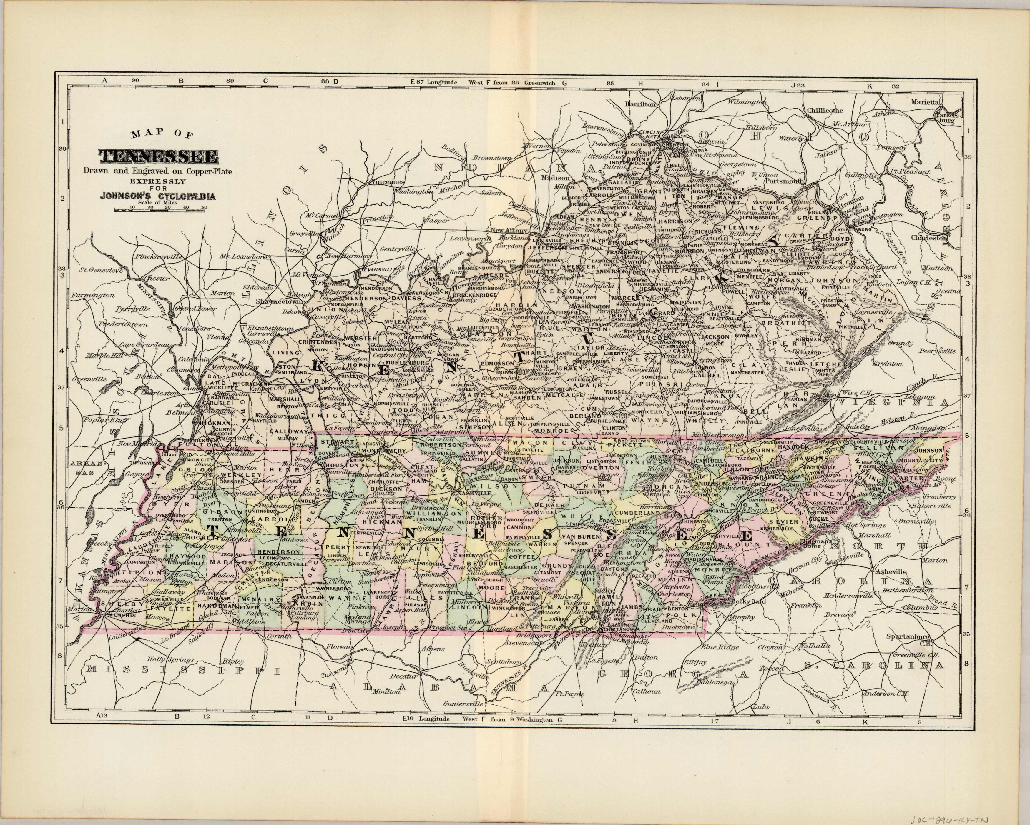 Kentucky and Tennessee
