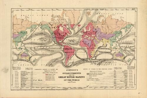 Johnsons Ocean Currents and the Great River Basins of the World'
