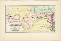 Showing the Position of the Centre of Population at the Close of Each Decade from 1790 to 1890
