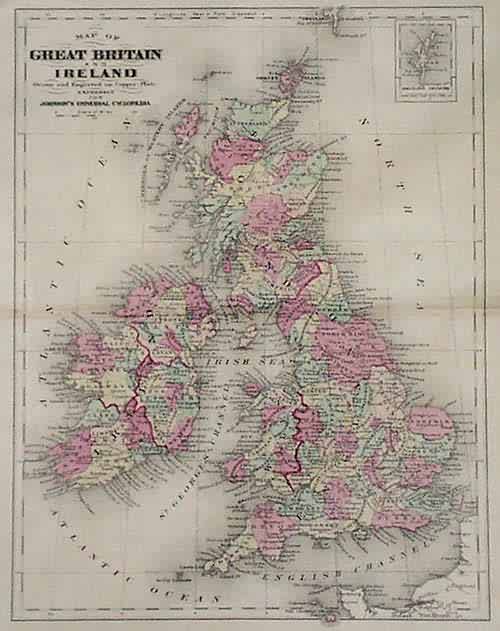 Map of Great Britain and Ireland Map of Great Britain and Ireland