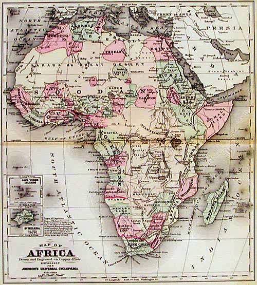 Map of Africa - Art Source International