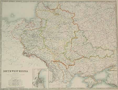 South-West Russia Showing the Extent of The Kingdom of Poland previous to its partition in 1772