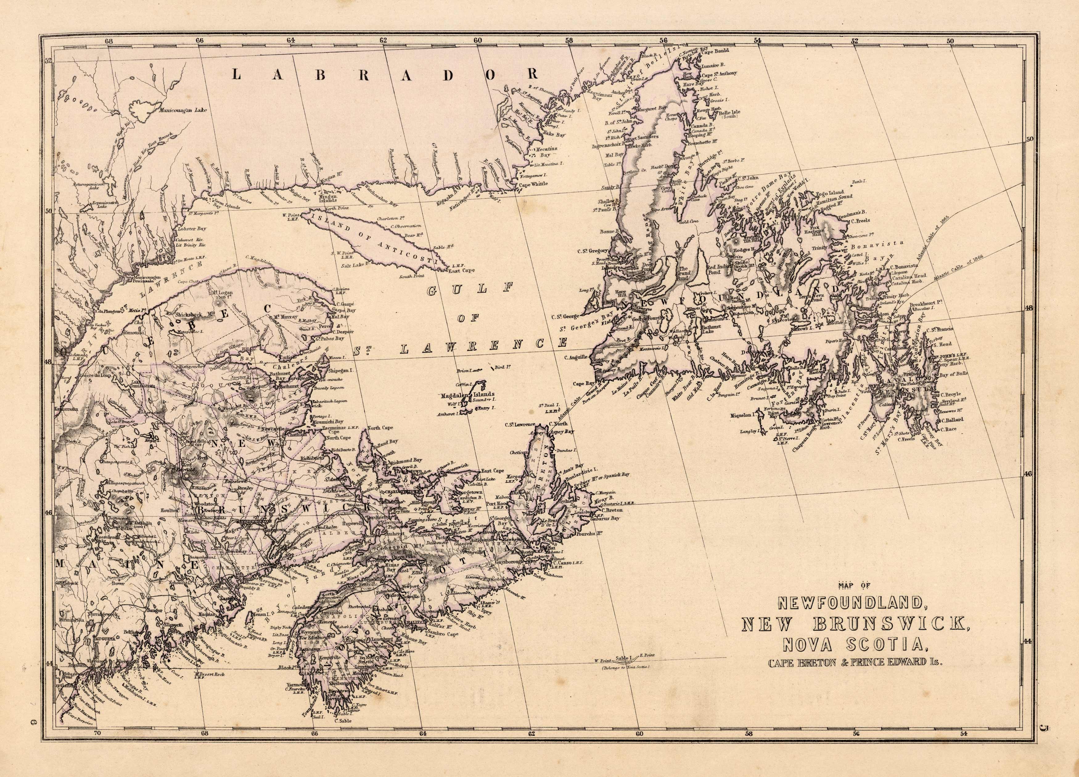 Map of Newfoundland