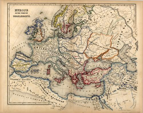 Europe in the times of Charlemagne