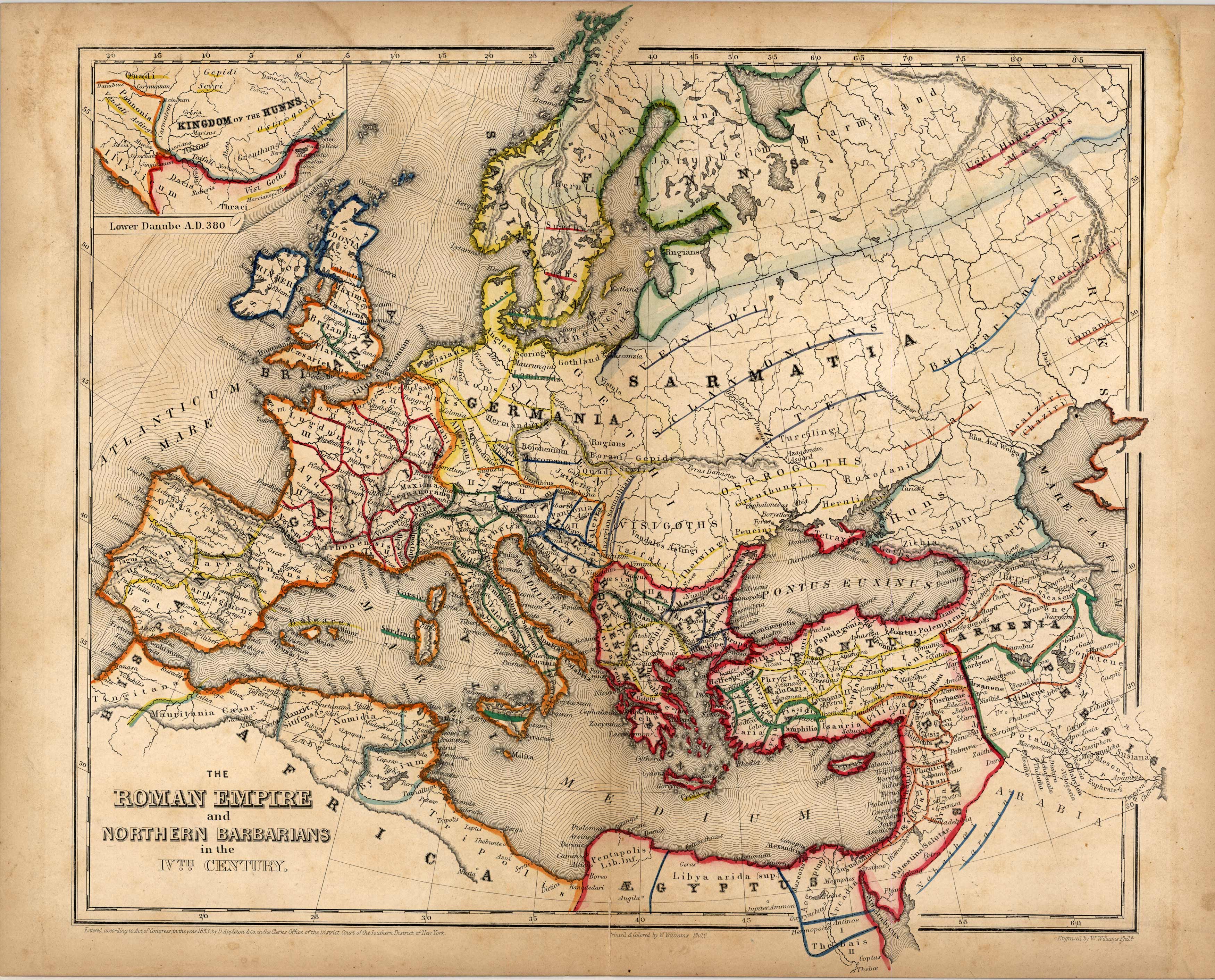 The Roman Empire and the Northern Barbarians in the 4th Century