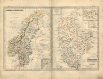 Zweden en Noorwegen (Skandinavie) (Sweden and Norway - Scandinavia) & Denemarken met de Hertogdommen (Denmark)