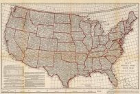 Parcel Post Rate Map of the United States