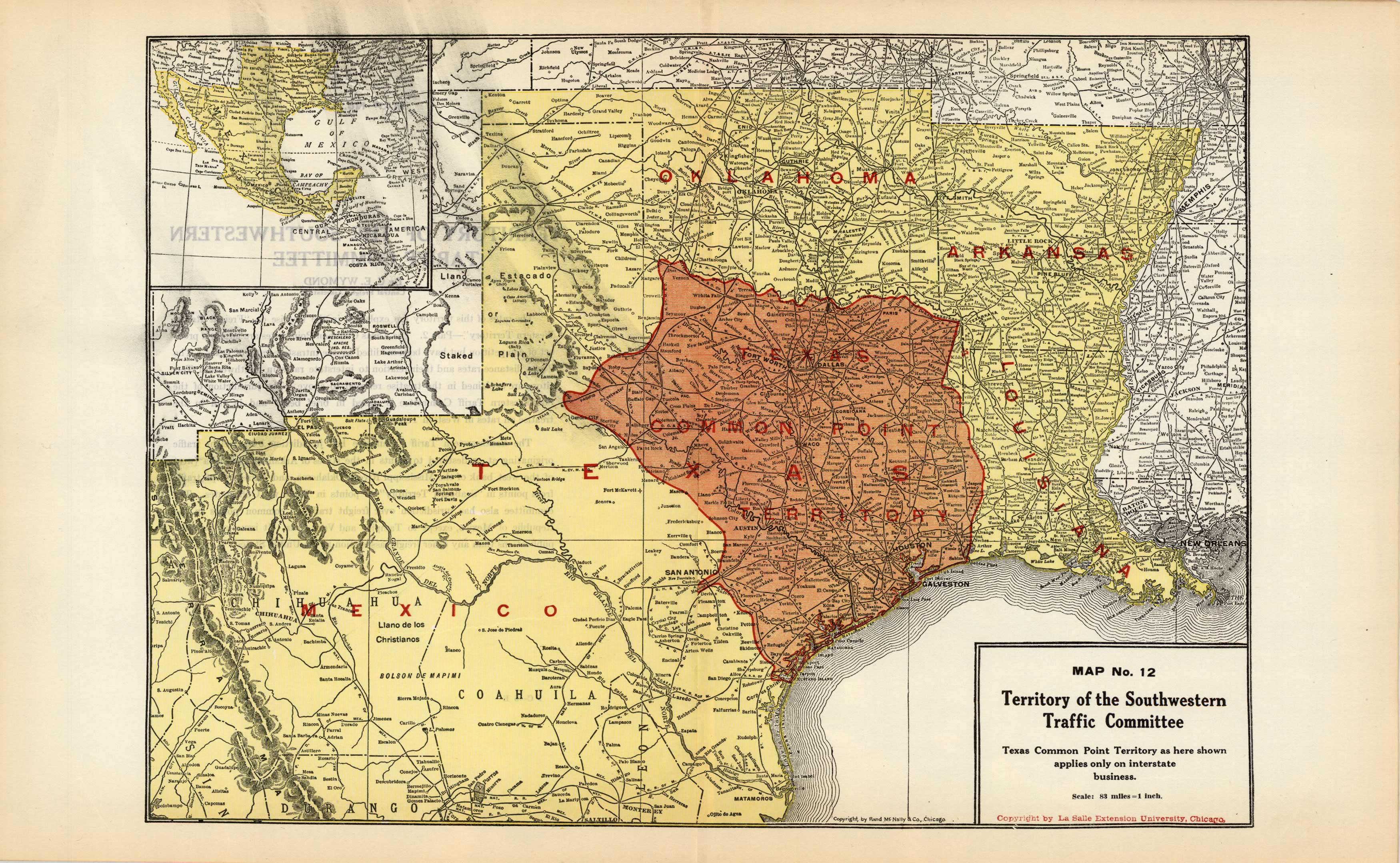 Territory of the Southwestern Freight Bureau