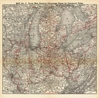 Group Map Showing Percentage Bases for Eastbound Rates