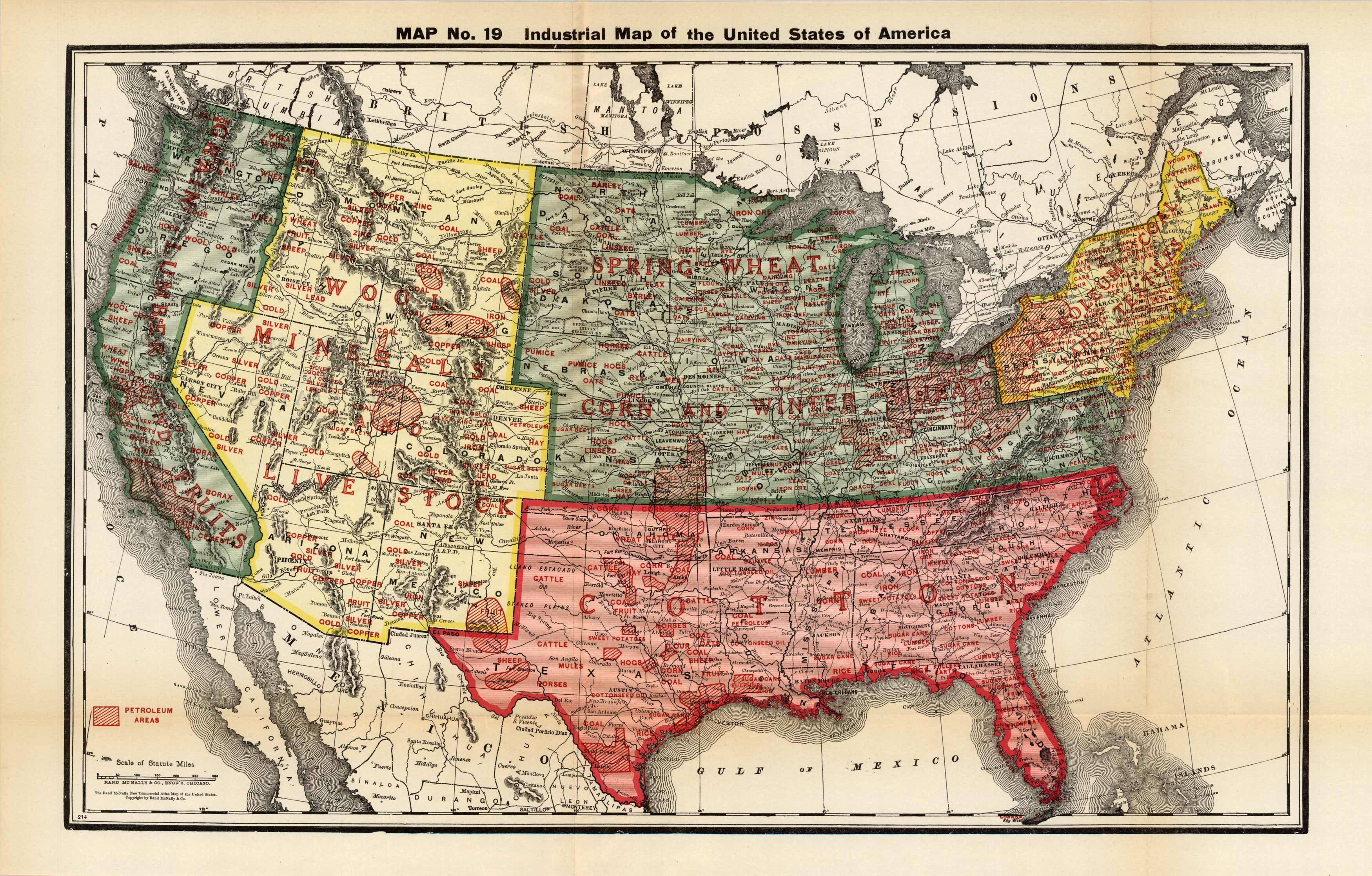 Industrial Map of the United States