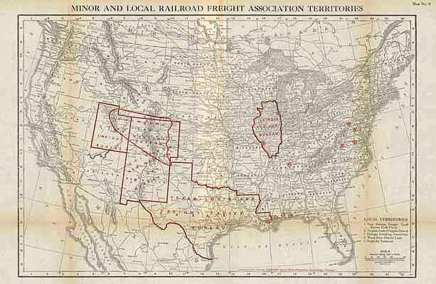 Minor and Local Railroad Freight Association Territories