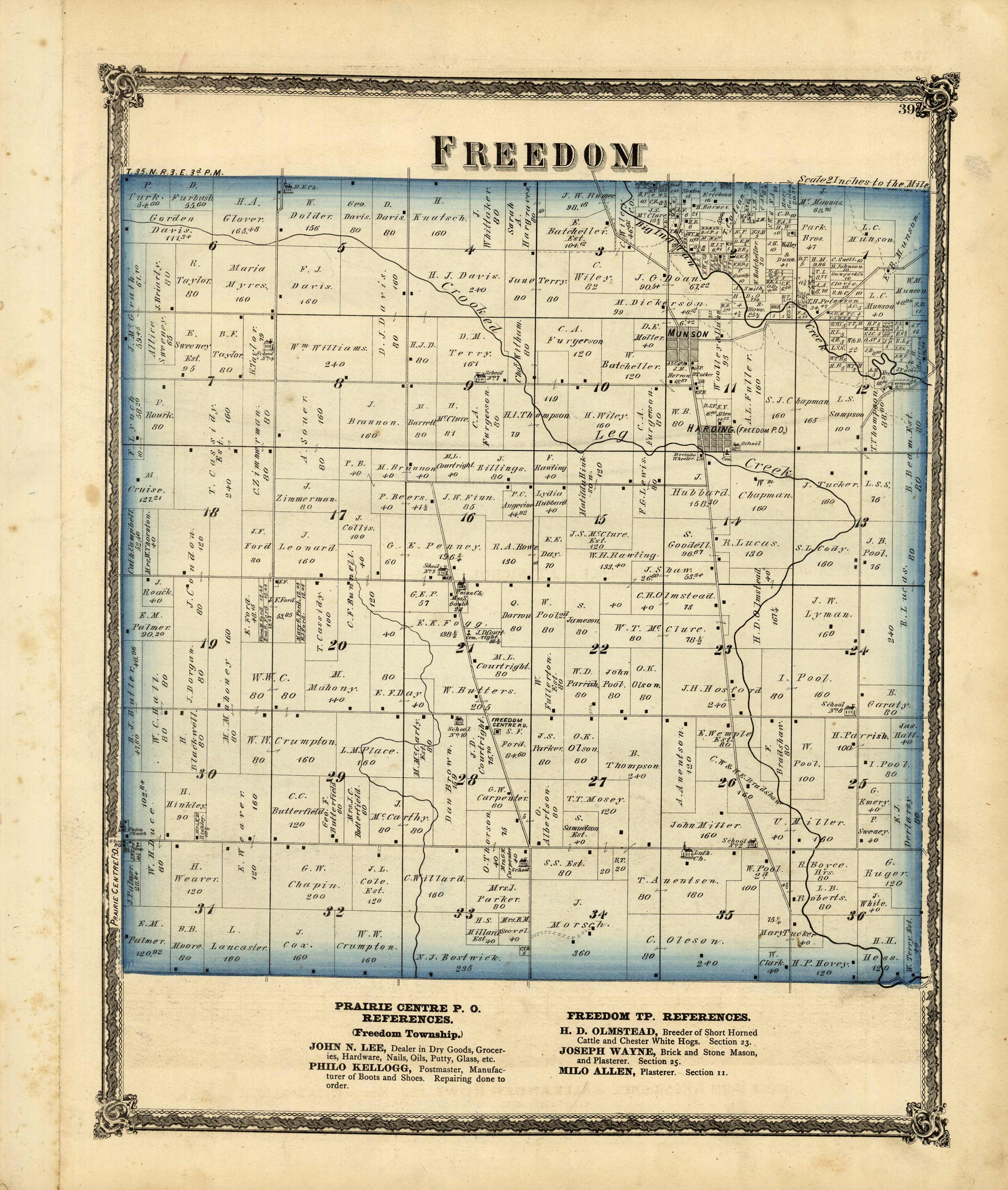 Freedom Township Lasalle County Illinois Art Source International 7664