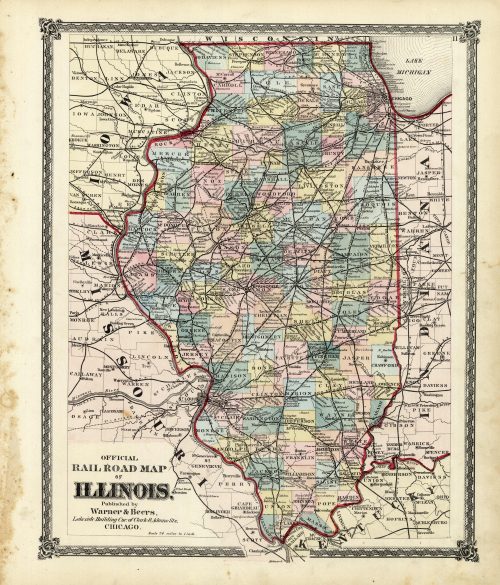 Official Railroad Map of Illinois