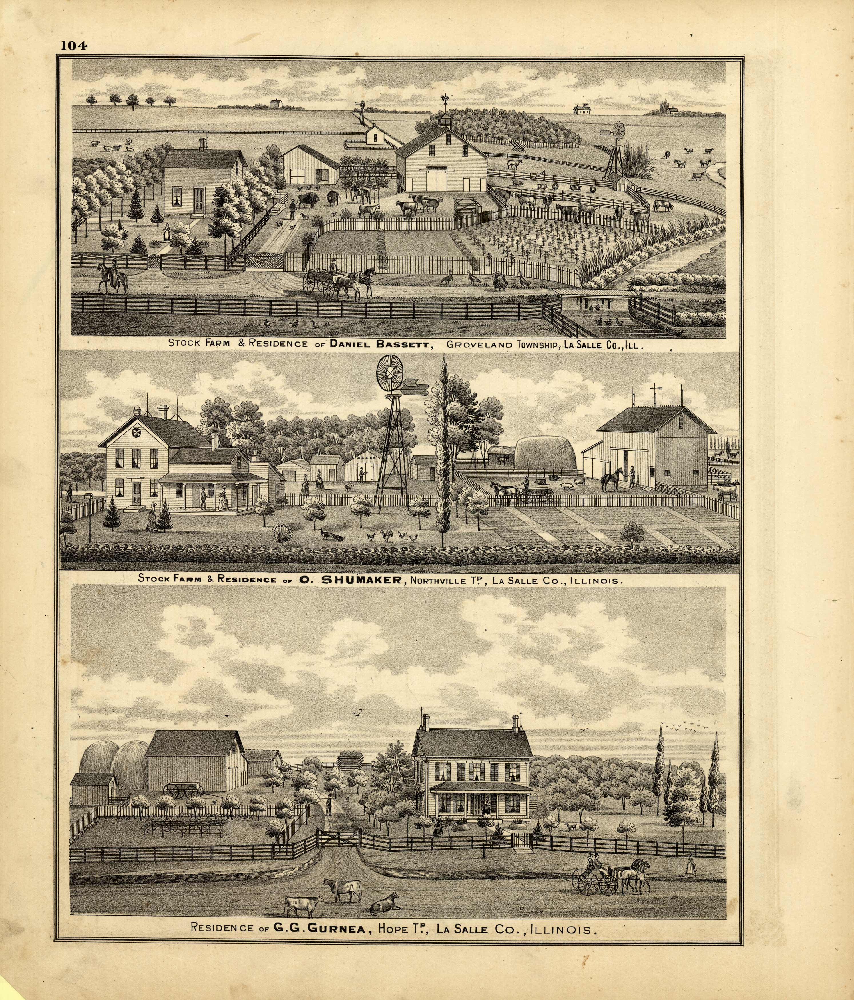 Stock Farms and Residences of Daniel Bassett Stock Farms and Residences of Daniel Bassett