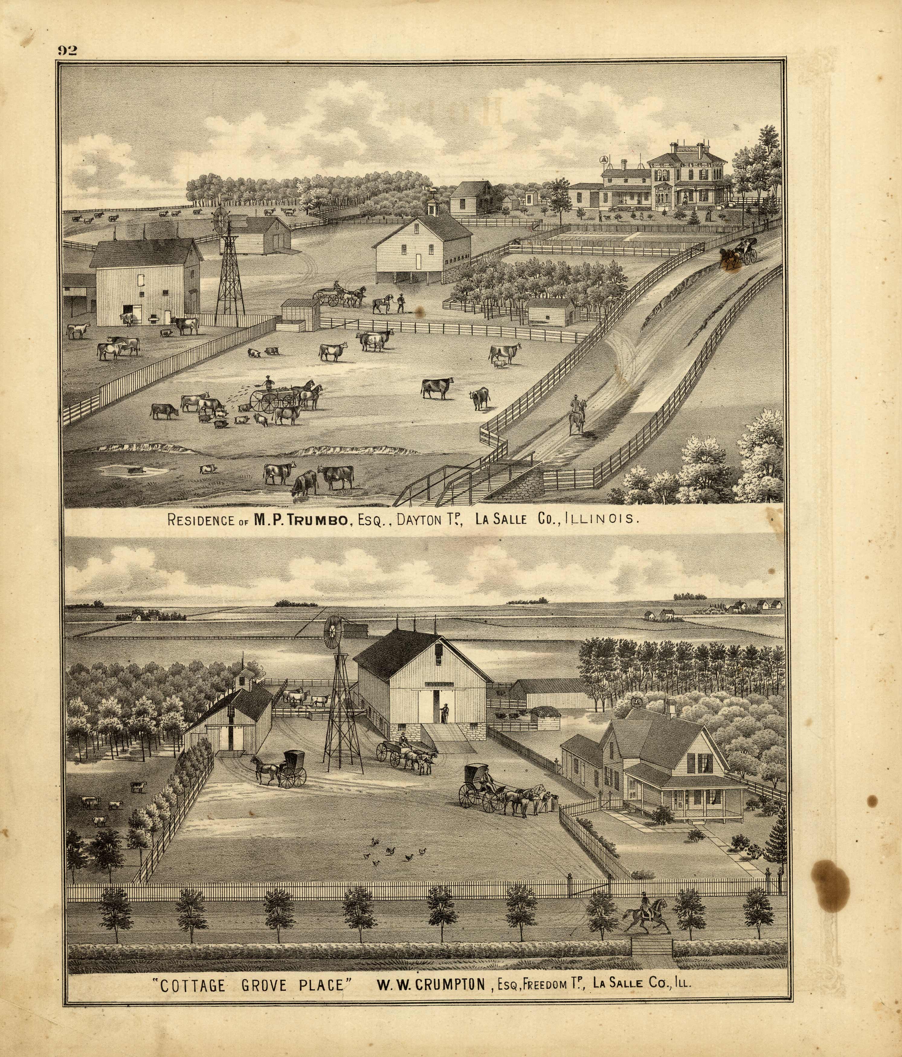 Residence of M.P. Trumbo / Cottage Grove Place of W.W. Crumpton