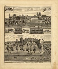 Stock Farms and Residences of C.H. Green and David Beck