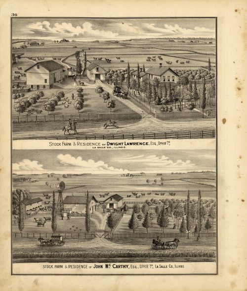 Stock Farms and Residences of Dwight Lawrence and John McCarthy