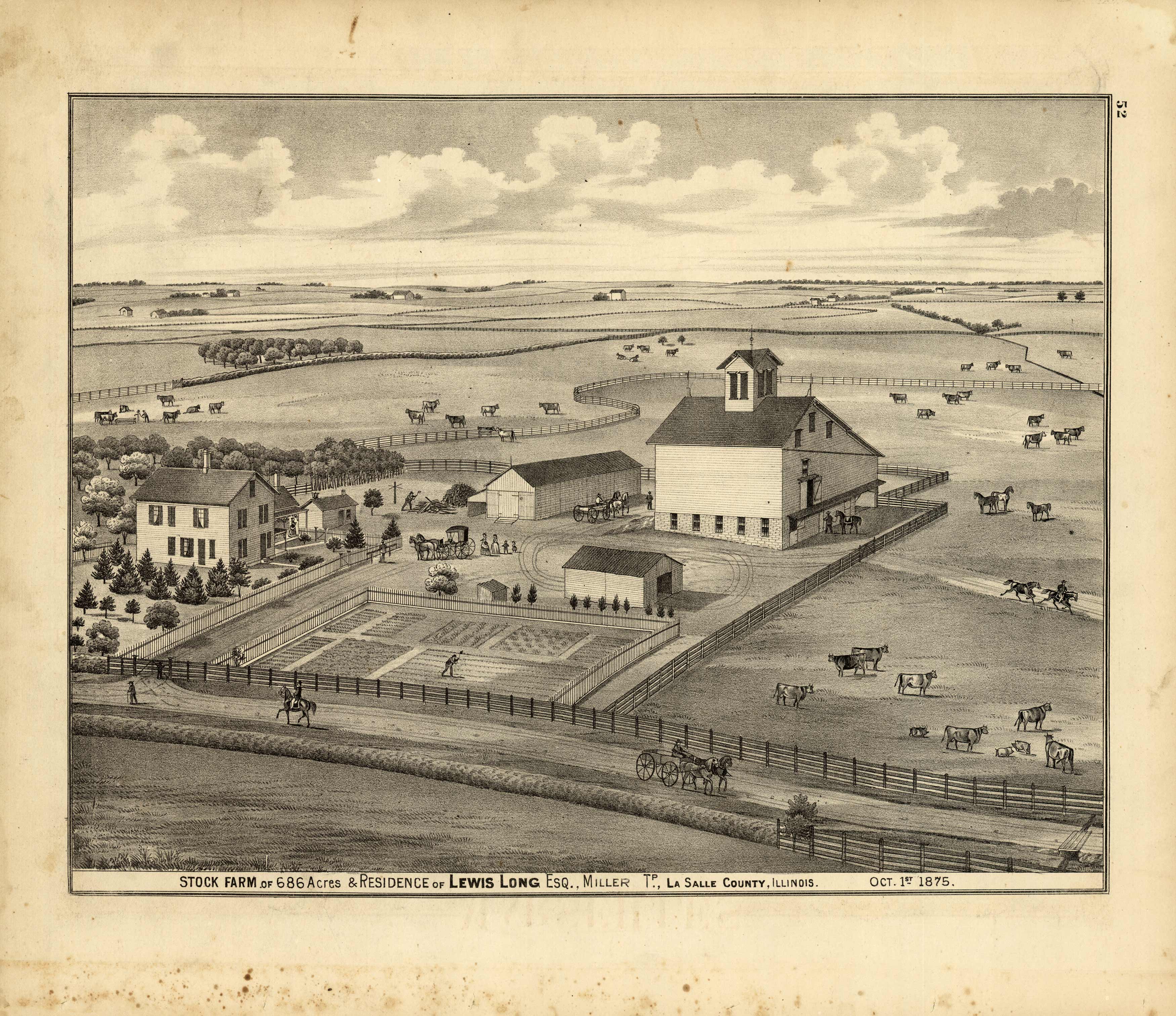 Stock Farm and Residence of Lewis Long