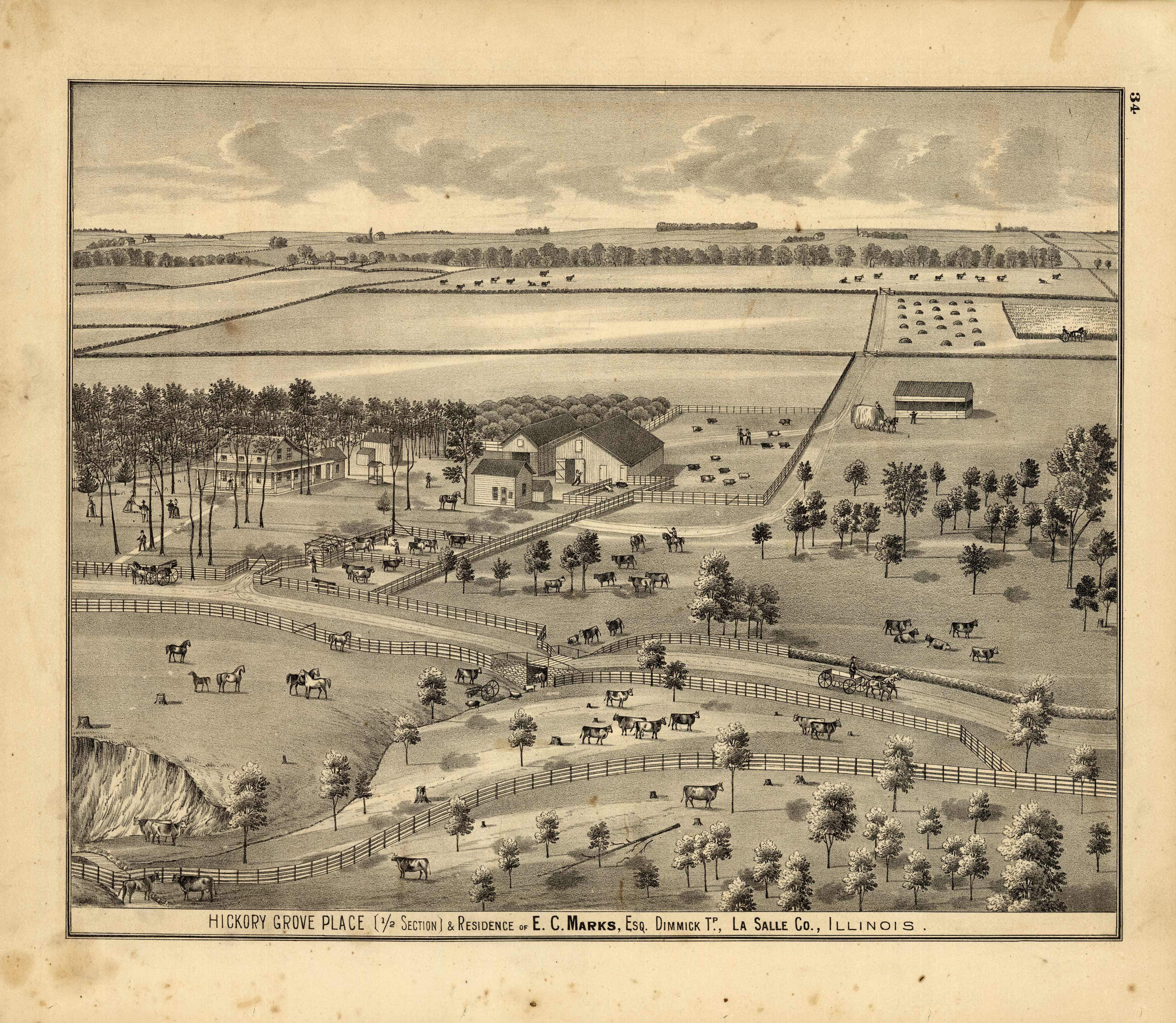 Hickory Grove Place and Residence of E.C. Marks Hickory Grove Place and Residence of E.C. Marks