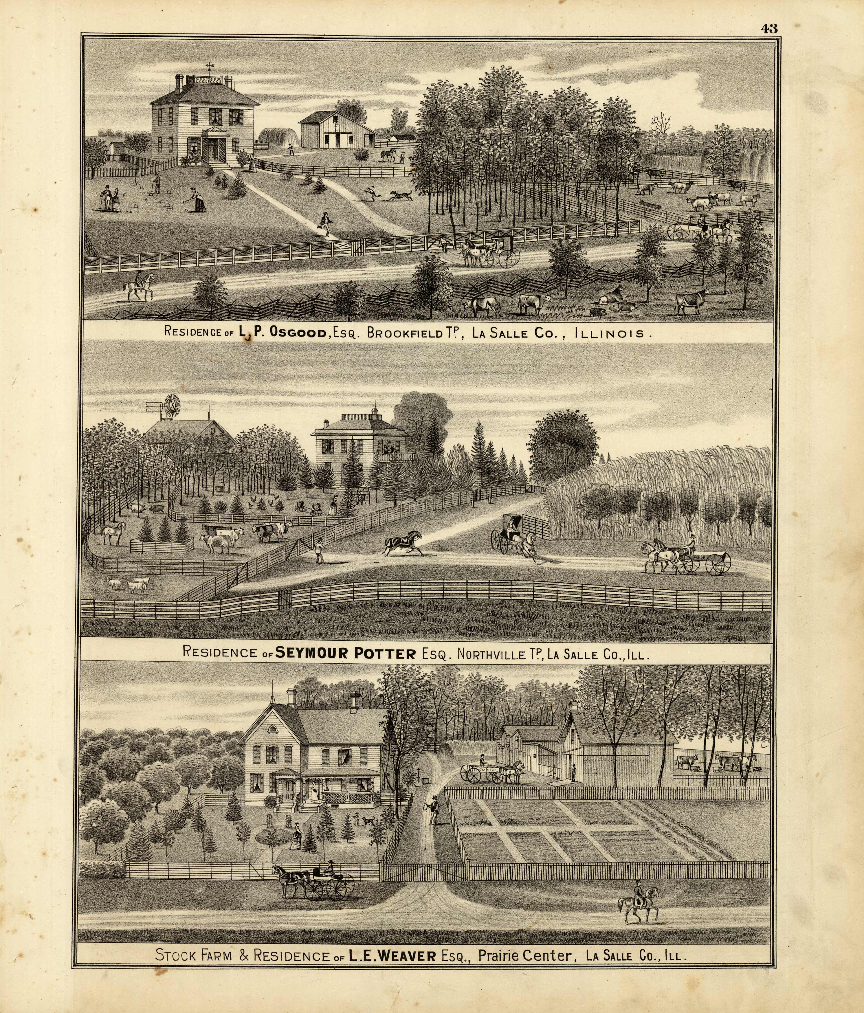 Stock Farm and Residences of L.P. Osgood