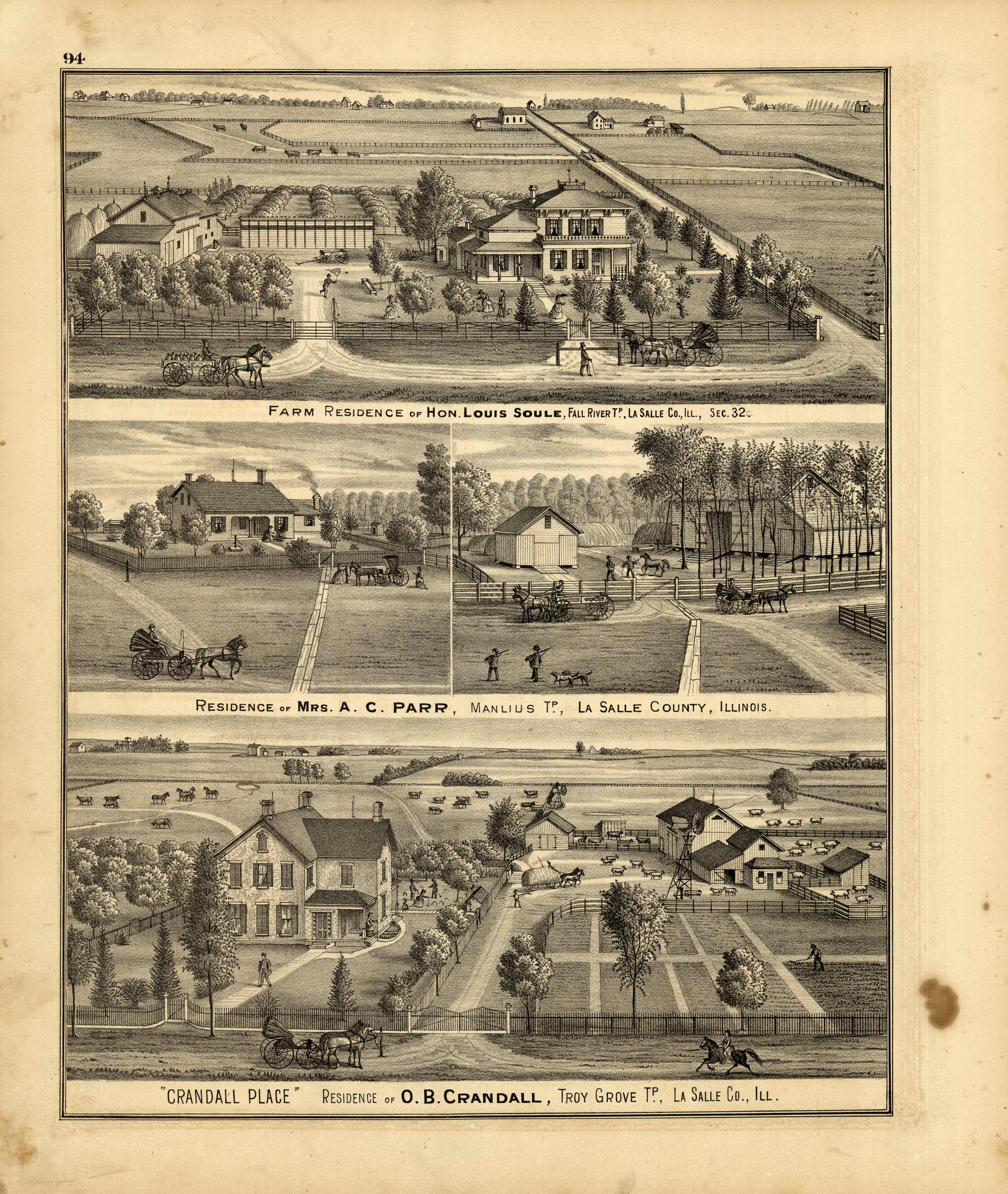 Farm and Residences of Hon. Louis Soule