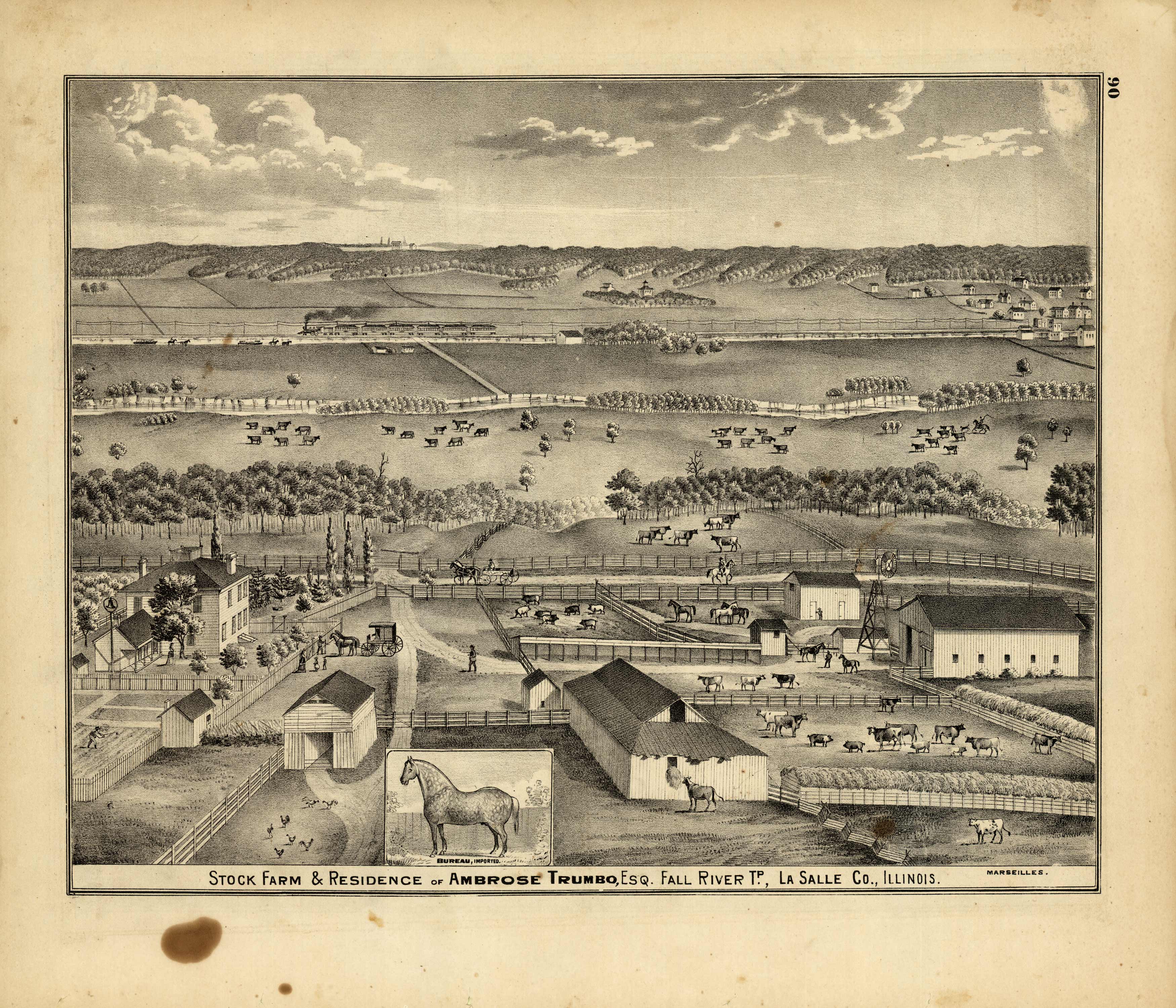 Stock Farm and Residence of Ambrose Trumbo