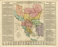 Geographical and Statistical Map of Greece