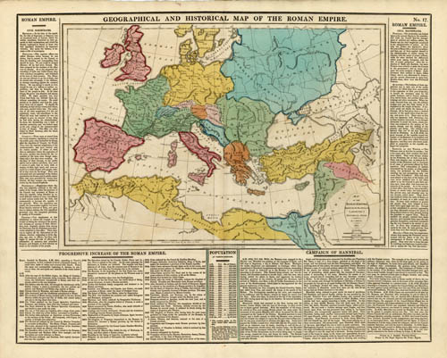 Geographical and Historical Map of the Roman Empire Geographical and Historical Map of the Roman Empire