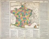 Geographical and Historical Map of France