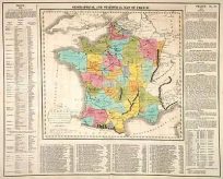 Geographical and Statistical Map of France