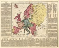 Geographical and Statistical Map of Europe